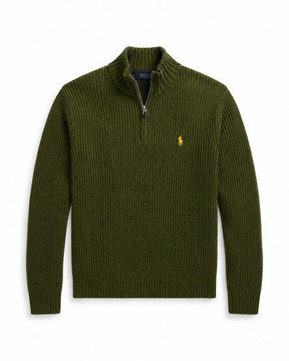 Ralph Green Knit ¼ Zip Pullover
