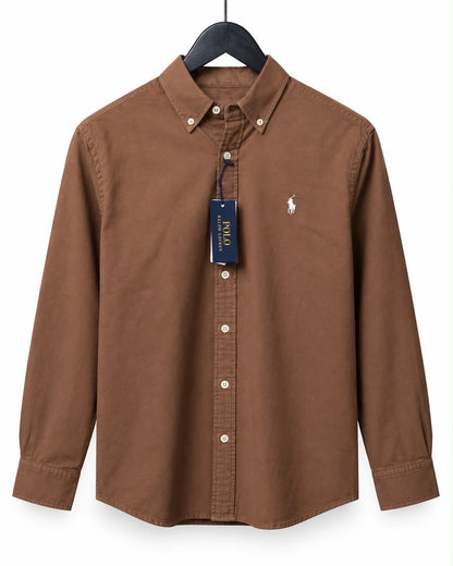 Ralph Solid Brown Shirt