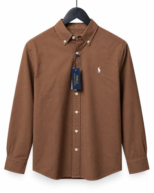 Ralph Solid Brown Shirt