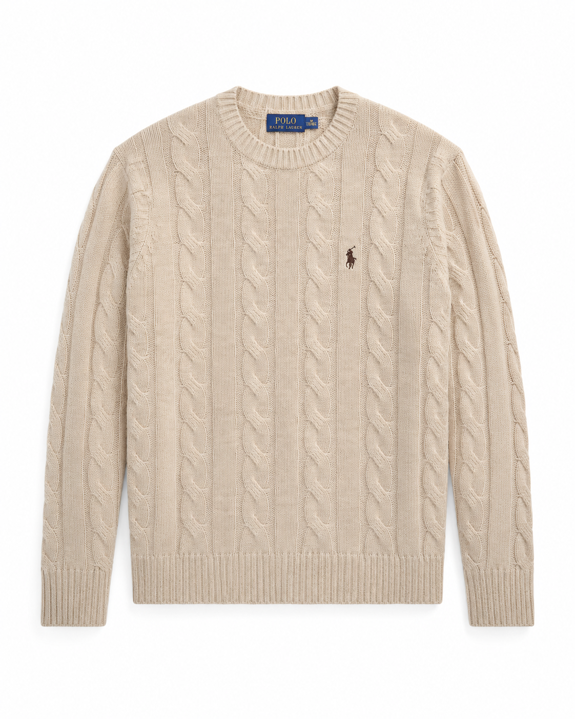 Ralph Premium Beige Cable Knit Jumper
