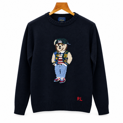 Ralph Premium Black Polo Bear Jumper