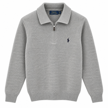 Ralph Grey knit zip pullover