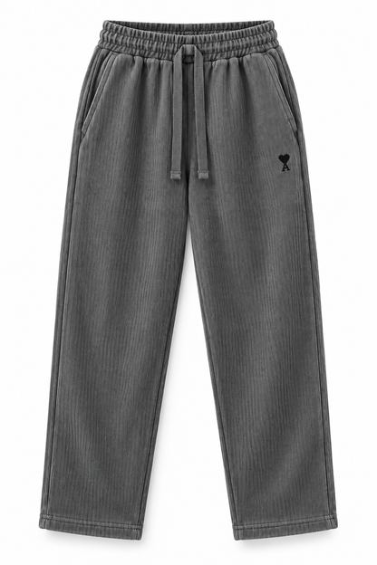 AMI Dark Grey Straight-Leg Joggers – Unisex