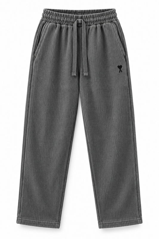 AMI Dark Grey Straight-Leg Joggers – Unisex