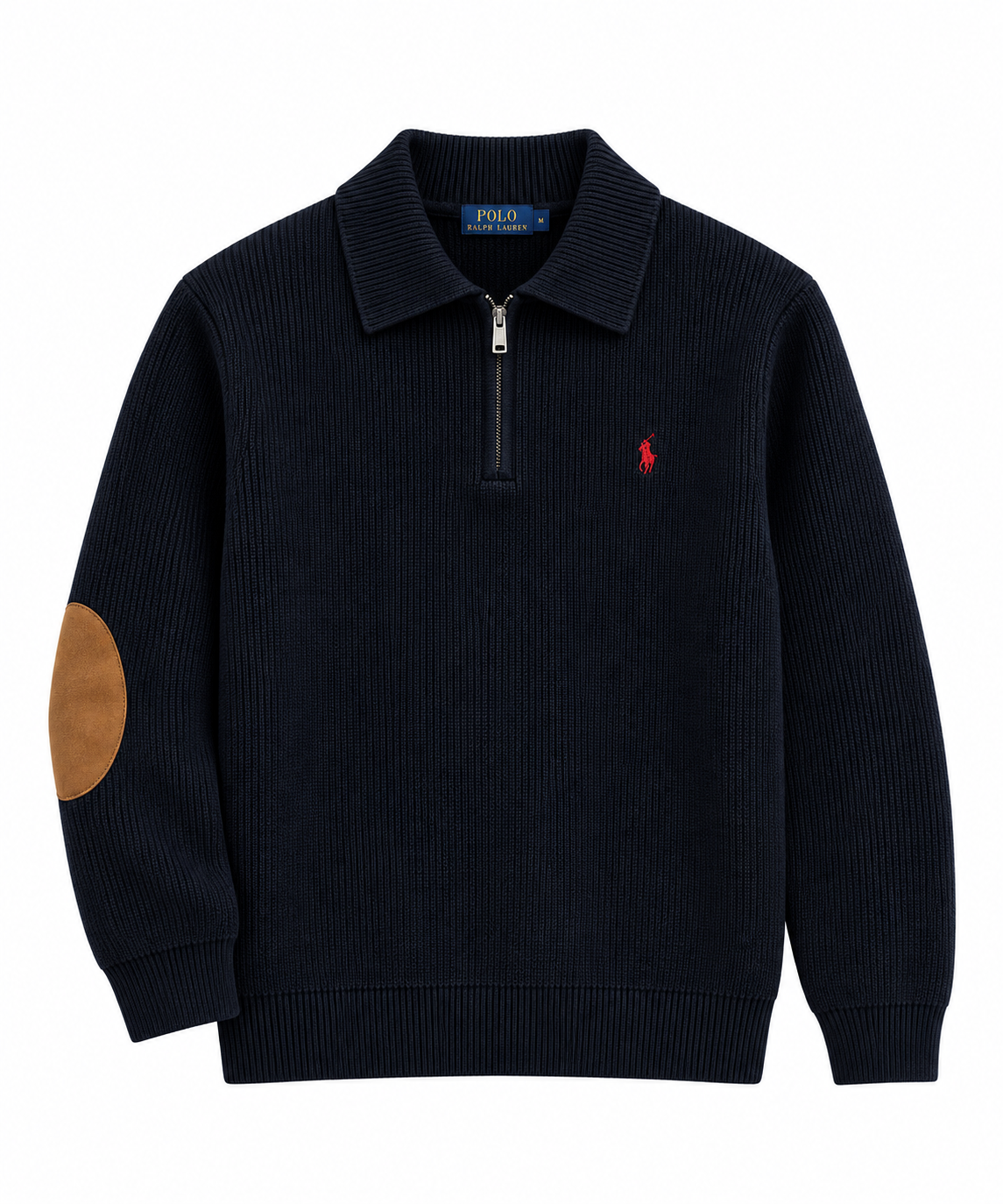 Ralph Premium Black Knit ¼ Zip Pullover