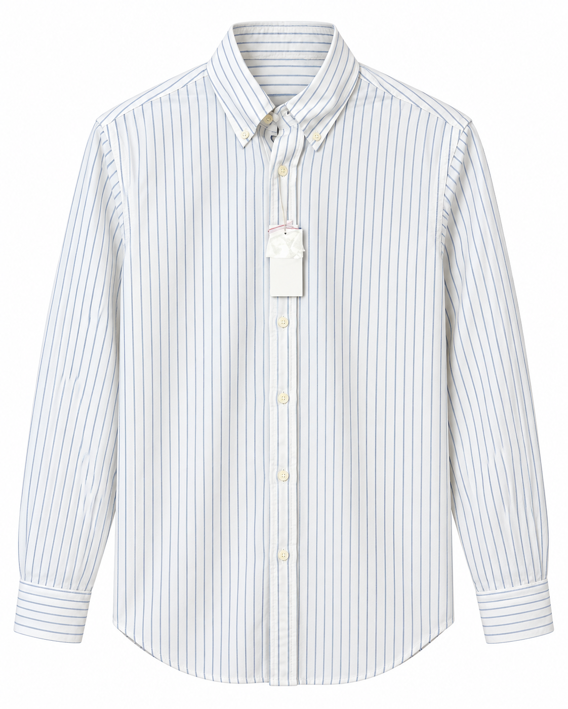 Ralph White-Blue Linen Striped Shirt