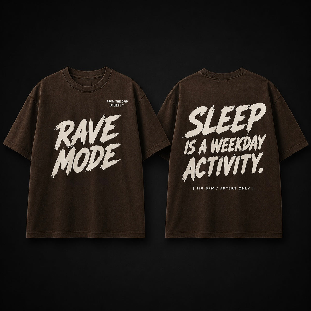 Rave Mode Oversized Tee – For The Night Shift