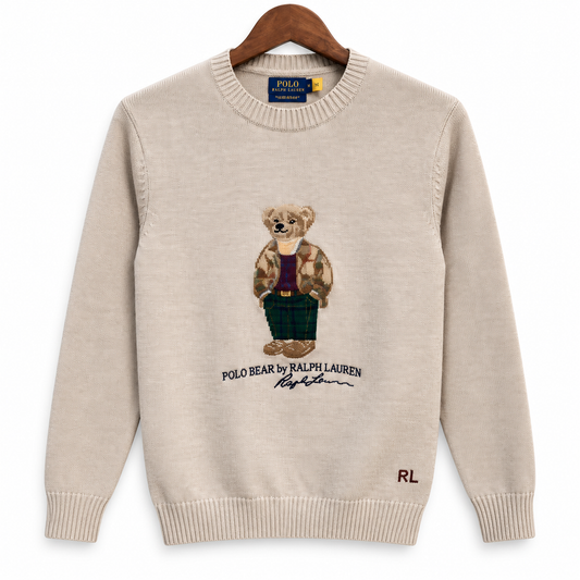 Ralph Grey Teddy Bear Jumper - Unisex