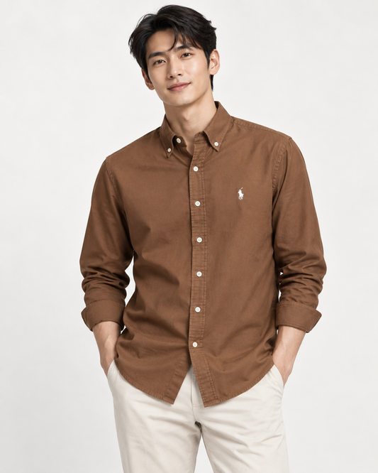 Ralph Solid Brown Shirt