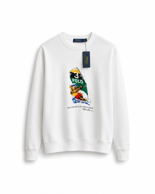 Ralph White Polo Bear Sweatshirt